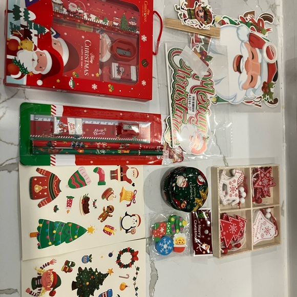 no brand Other - Festive Christmas Party School Supplies Set
